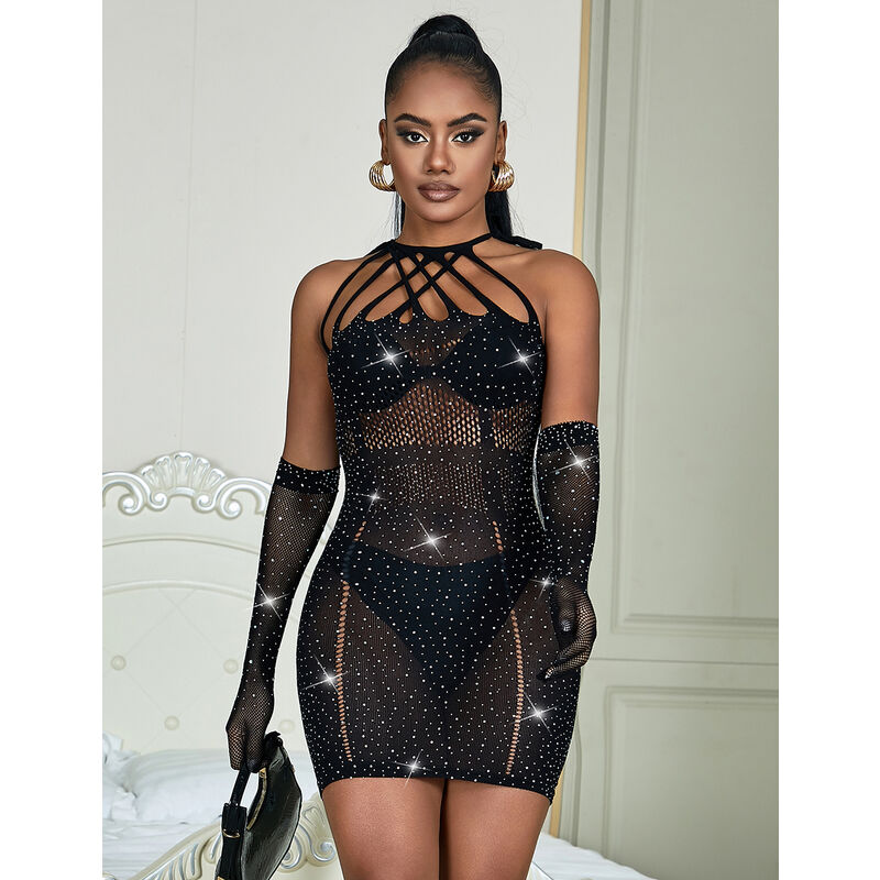 lencería sexy lencería erótica lencería sensual lencería atrevida lencería de mujer realzar figura seductor divertido llamativa tanga set kit conjunto elegante elegante salvaje vestido moderno blanco babydoll encaje mini vestido malla dinámico malla hueca purpurina diamantes brillo deslumbrante glamour one size talla unica