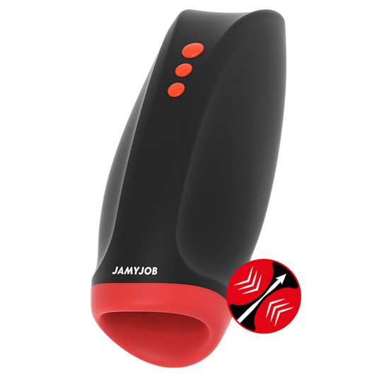 JAMYJOB - NOVAX MASTURBADOR CON VIBRACIÓN Y COMPRESIÓN