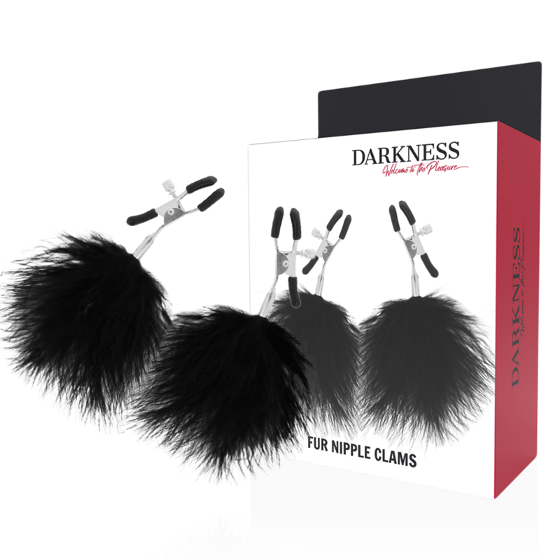 DARKNESS - PINZAS PARA PEZONES CON POMPONES