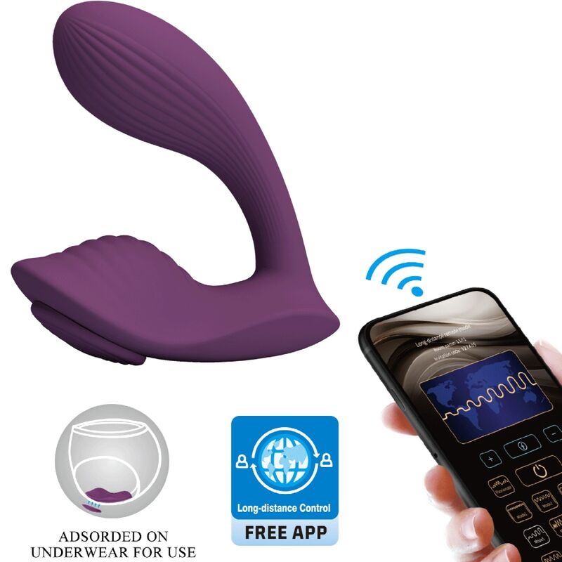 PRETTY LOVE - FRANZ MASAJEADOR & VIBRADOR APP MORADO