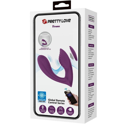 PRETTY LOVE - FRANZ MASAJEADOR & VIBRADOR APP MORADO