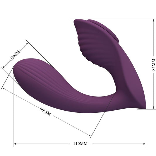 PRETTY LOVE - FRANZ MASAJEADOR & VIBRADOR APP MORADO