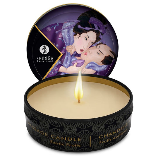 SHUNGA - MINI CARESS BY CANDELIGHT VELA MASAJE FRUTAS EXÓTICAS 30 ML.