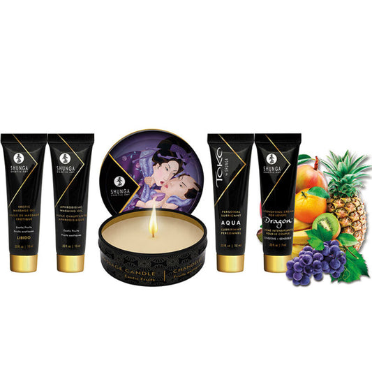 set kit pack aceite masajes eróticos aceite calentador afrodisiaco vela masaje libido lubricante toko aqua crema intensificadora dragon sensitive parejas 
